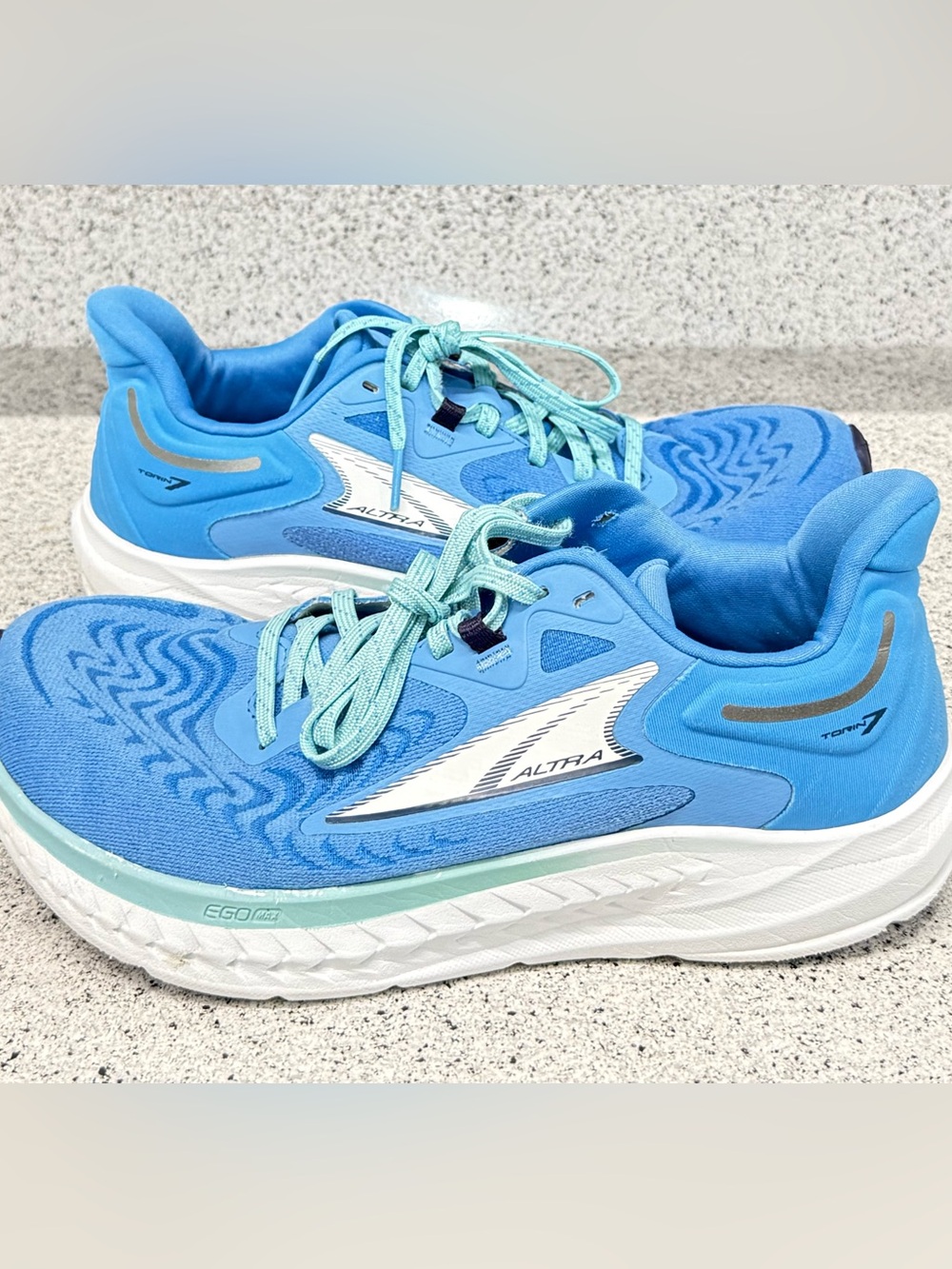 Altra Torin 7 Women’s 9 Blue Aqua Zero Drop Running Shoes EGO MAX FootShape